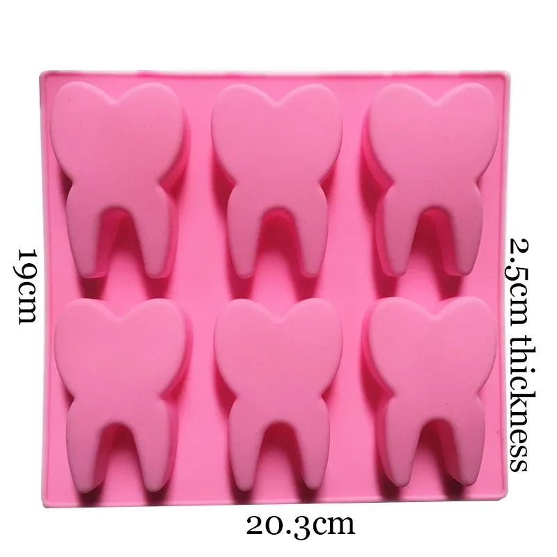 Teeth Shape Silicone Cake Molds Reusable Bakeware