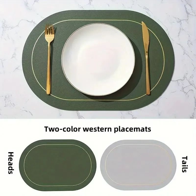 Nordic Minimalist Double-Sided Dining Placemat and Decorative Table Protector