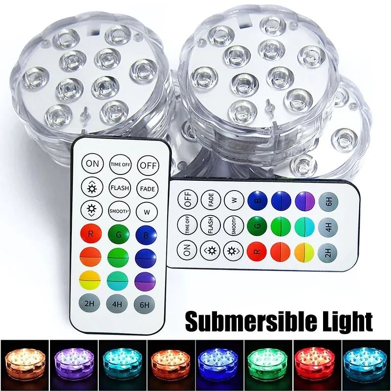 16 Colors Remote Control LED Submersible Light | Inspire Uplift