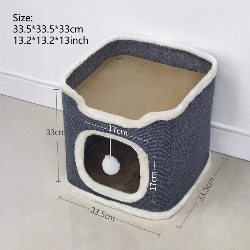 Multi-Tiered Luxury Cat Villa and Winter Pet Cave