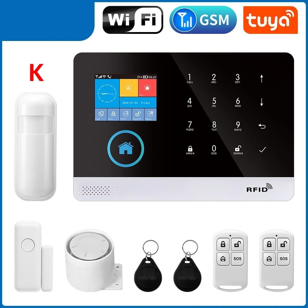 Smart Home Security System - WiFi & 4G Wireless Alarm Kit with App Control