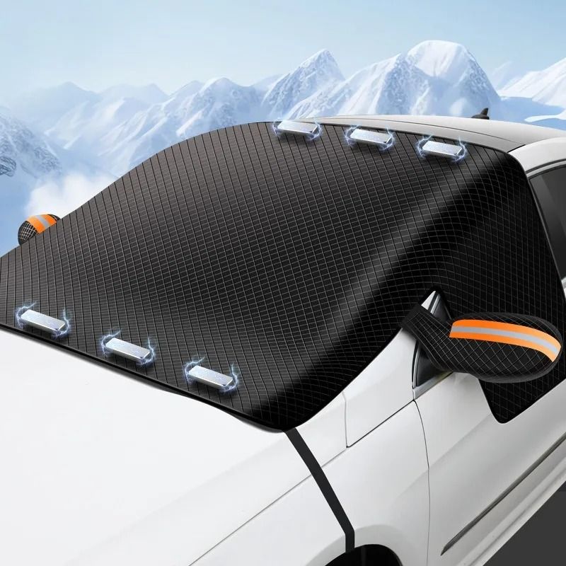 Magnetic All-Season Windshield Protector – Anti-Frost, Snow & Sun Shield for Universal Vehicles
