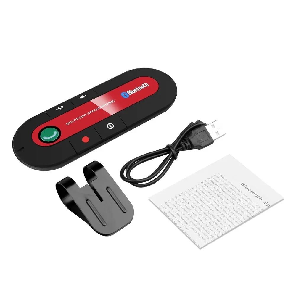 Hands-Free Bluetooth Car Kit – Wireless Sun Visor Speakerphone & Music Player