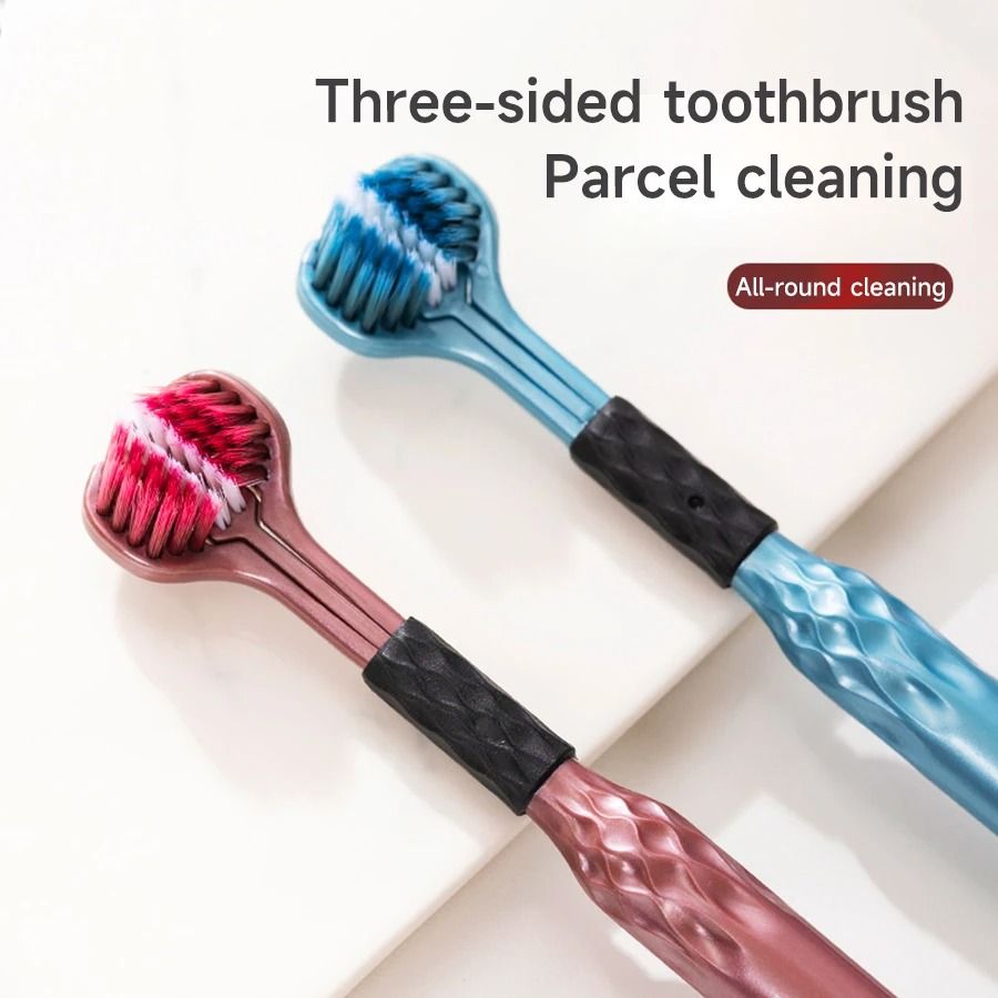 T Point Toothbrush 3-Sided Comprehensive Deep Cleaning Toothbrush with Raised T | Inspire ...