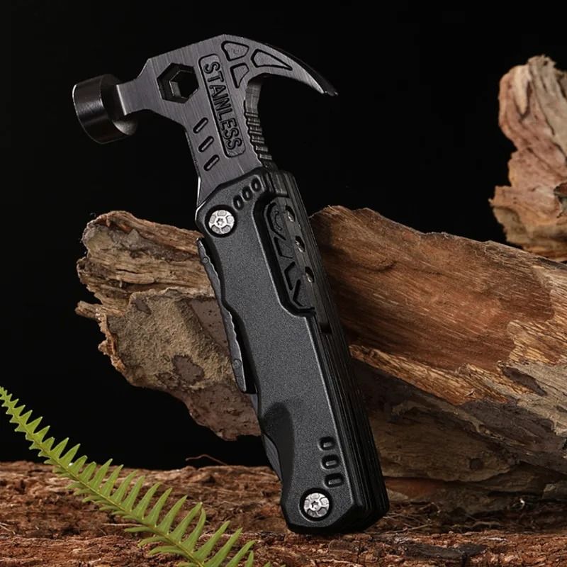 Outdoor Multi-functional Multi-Tool | Folding Safety Hammer & Vehicle Escape Tool