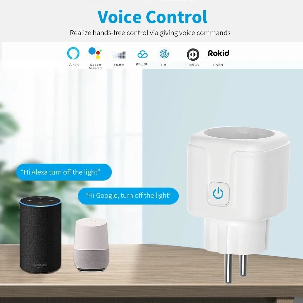 Tuya Smart WiFi Plug | Smart Life App Remote Control & Power Monitoring