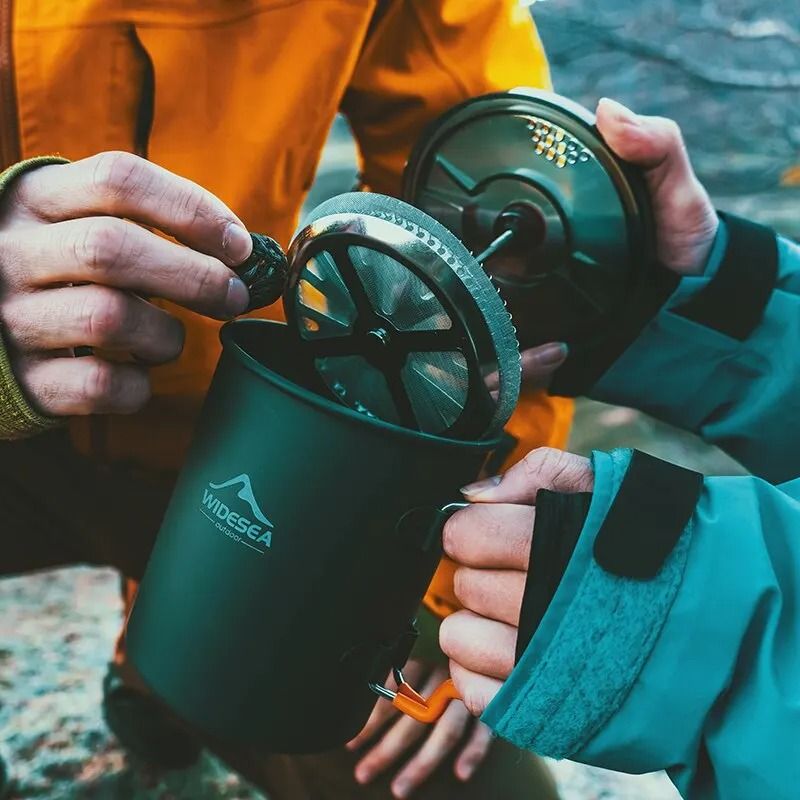 Portable Camping French Press & Outdoor Coffee Pot