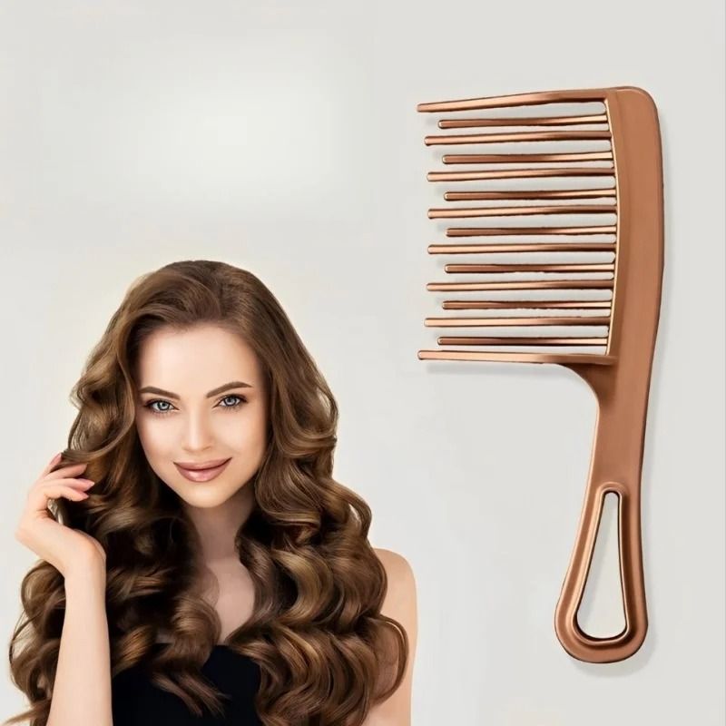 Double-Row Wide-Tooth Styling Comb for Curly and Long Hair | Inspire Uplift