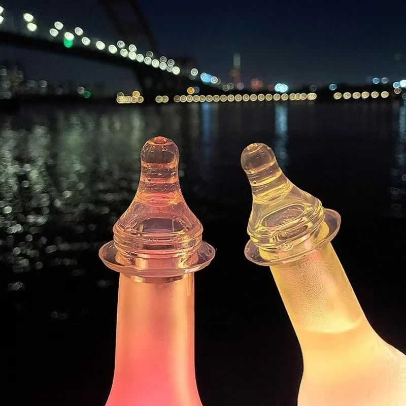 Adult Drinking Pacifier and Bottle Attachment – Fun Party Props for Juice and Wine