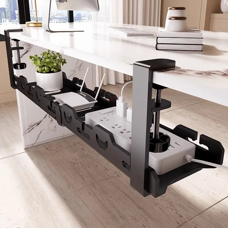 Telescopic Under-Table Storage Rack โ Heavy-Duty Metal Cable | Inspire ...