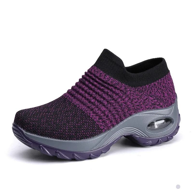 Womens Fashion Platform Sneakers – Casual Slip-On Trainers for Everyday Comfort