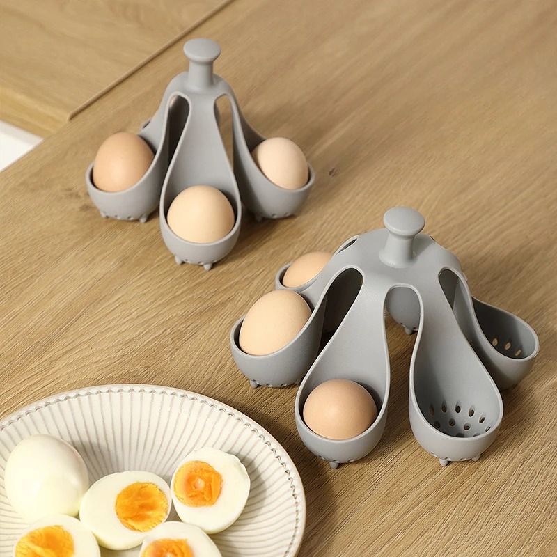 Silicone Egg Boiler Rack – Freestanding Steamer & Storage Ga | Inspire ...
