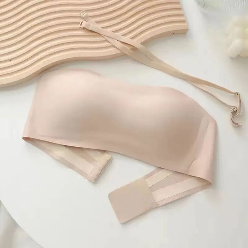 Professional Seamless Tube Top Bra – Wireless Strapless Push-Up Lingerie with Anti-Slip Technology