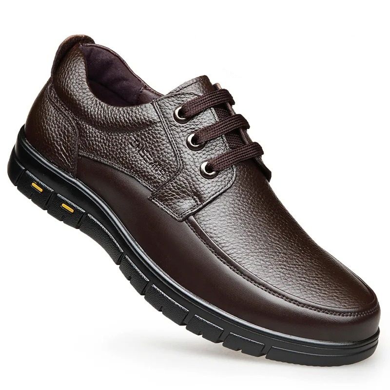 Mens Genuine Leather Lightweight Comfort Loafers