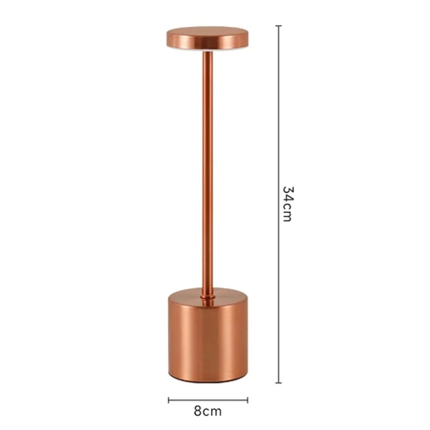 Creative Ambient Metal Table Lamp – Elegant Cordless Atmosphere Light