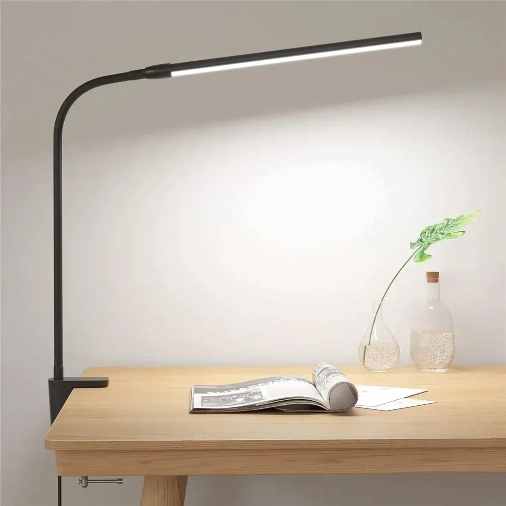 Dual-Head LED Architect Desk Lamp with Monitor Clip