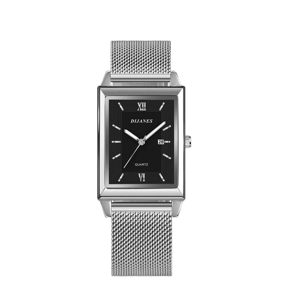Luxury Fashion Gold Stainless Steel Watch – Elegant Quartz Wristwatch with Calendar for Men and Women