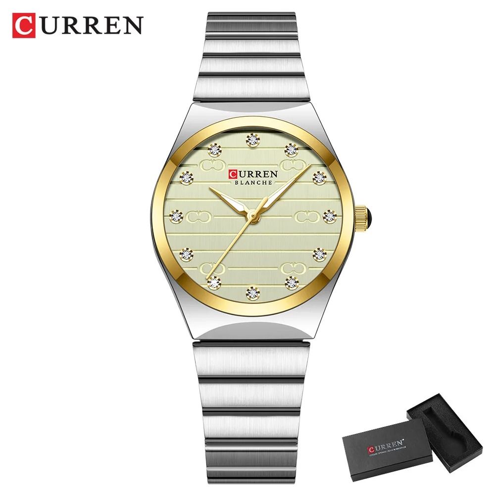 Executive Stainless Steel Business Watch – Luxury Classic Round Dial Quartz Timepiece for Women