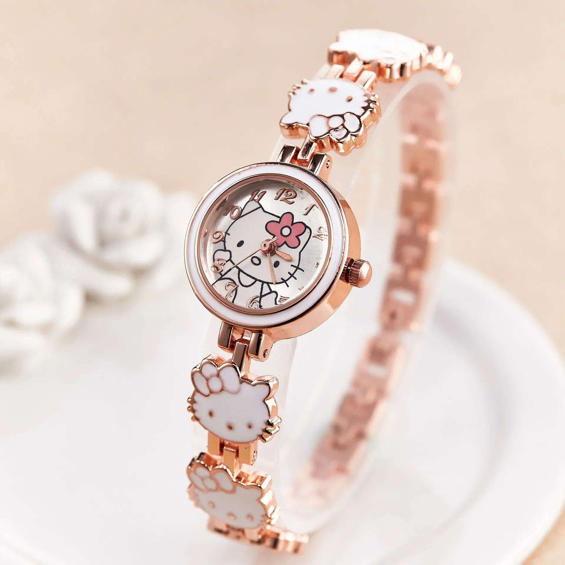 Hello Kitty Sweet Bow Watch – High-Quality Fashion Quartz Timepiece for Students & Best Friends