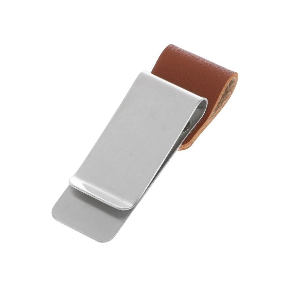 Retro Leather Pen Loop with Metal Security Clip – Vintage Journal Pencil Holder & Bookmark for Premium Notebooks