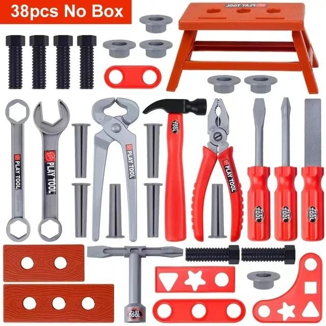 Childrens Engineer Simulation Repair Tool Kit - Interactive Builder Playset