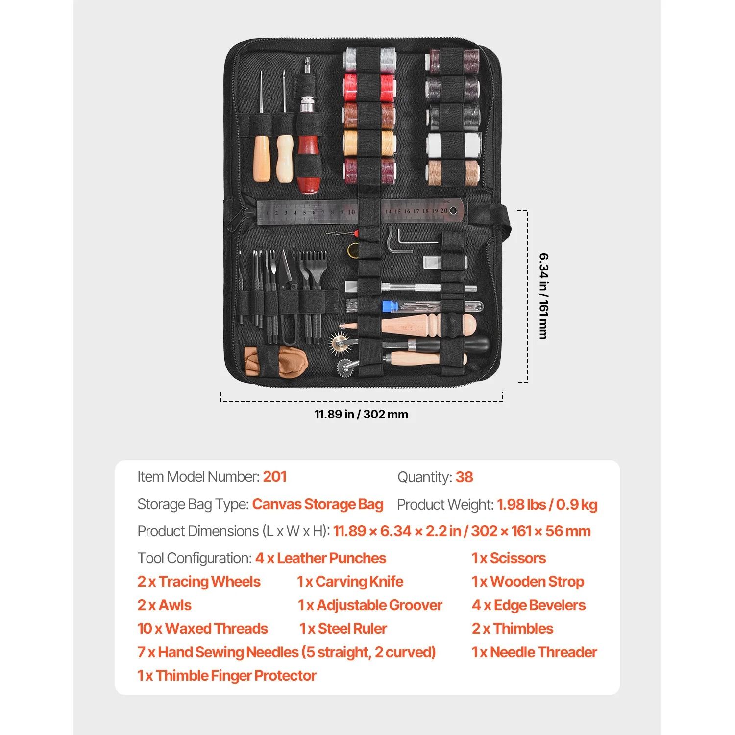 Professional Leather Working Tools Kit - Complete Crafting & Engraving Set