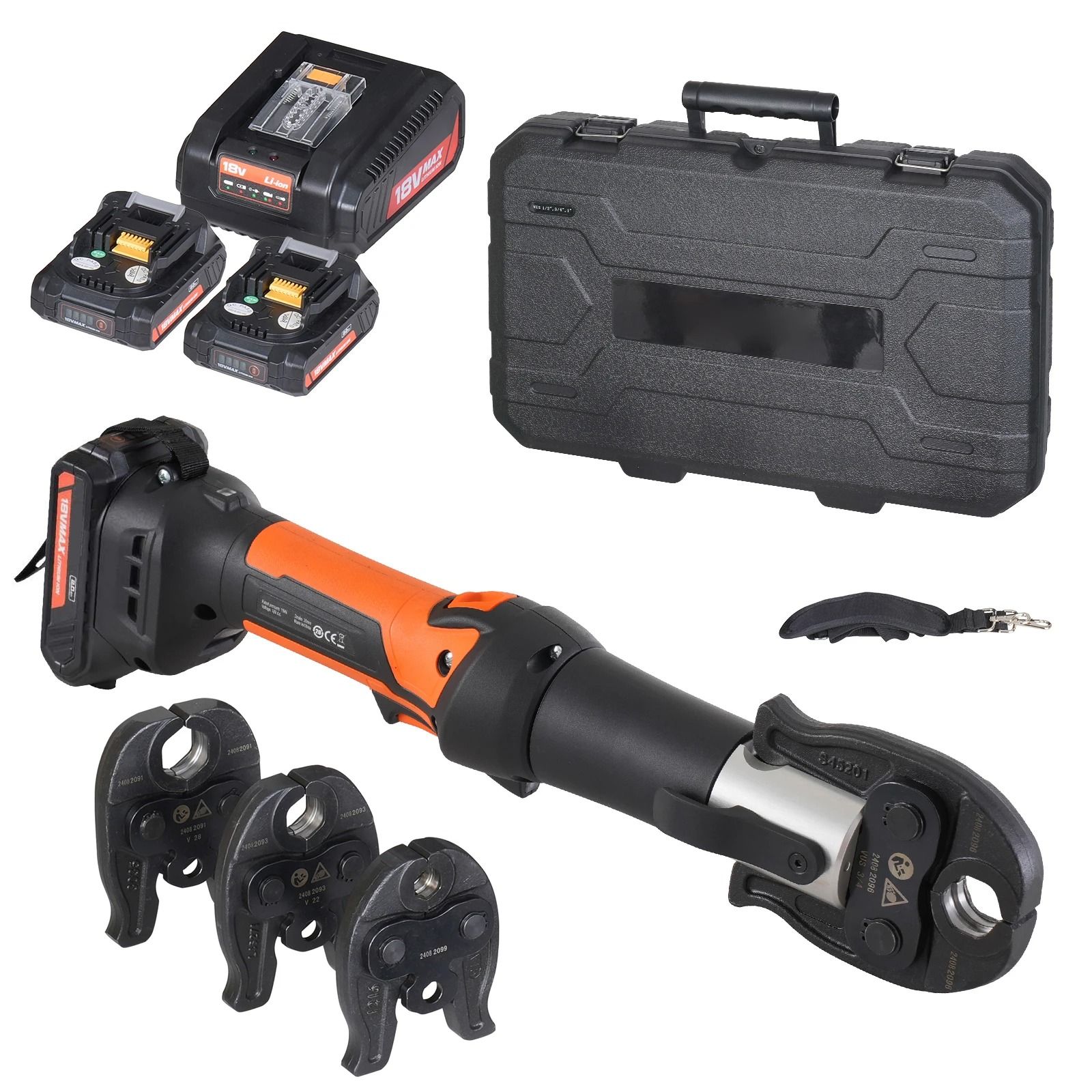 Pro Press Tool & Battery Kit - Electric Pipe Crimping System