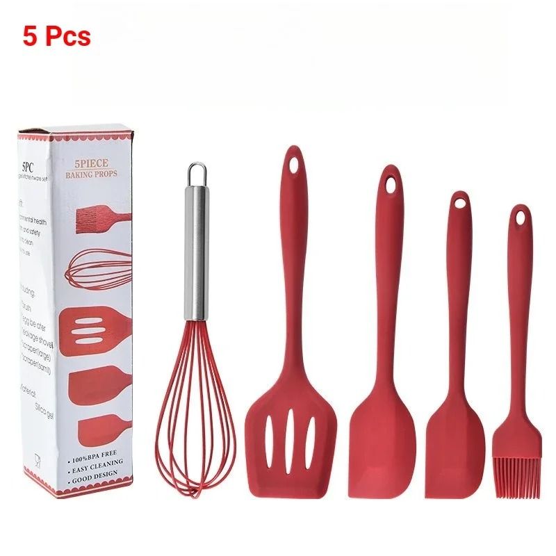 5-Piece Kitchen Silicone Baking Tool Set – All-Purpose Cooking & Pastry Kit