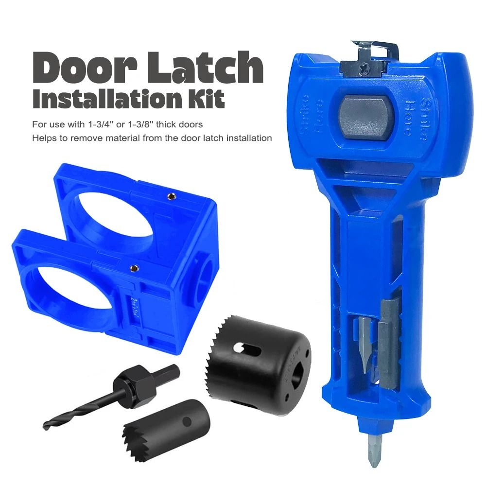 Door Lock & Latch Installation Kit – Professional Hole Opener & Scoring Set