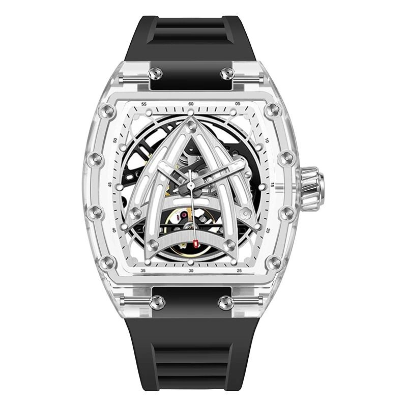 Skeleton Mechanical Timepiece - Luxury Sapphire Glass Stainless Steel Waterproof Watch
