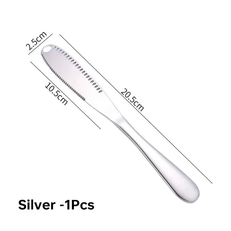 3-in-1 Stainless Steel Butter & Jam Spreader