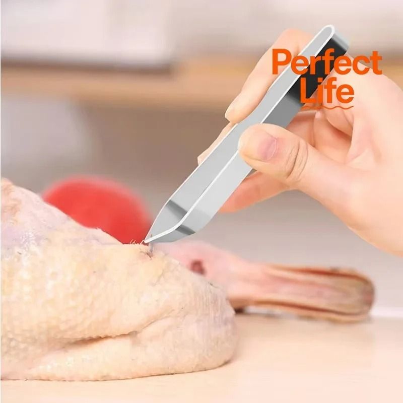 430 Stainless Steel Fish Bone Tweezers – Precision Bone Remover & Plucking Tongs