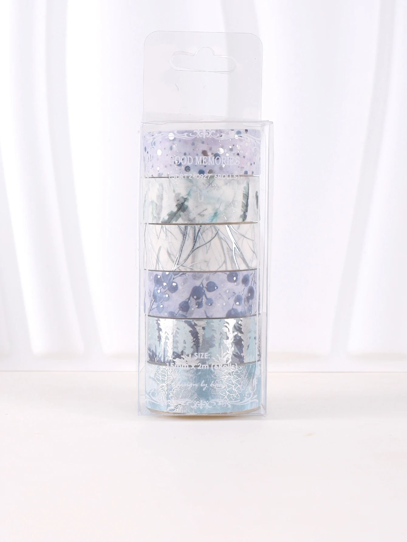 Elegant Silver Leaf Decorative Washi Tape Set