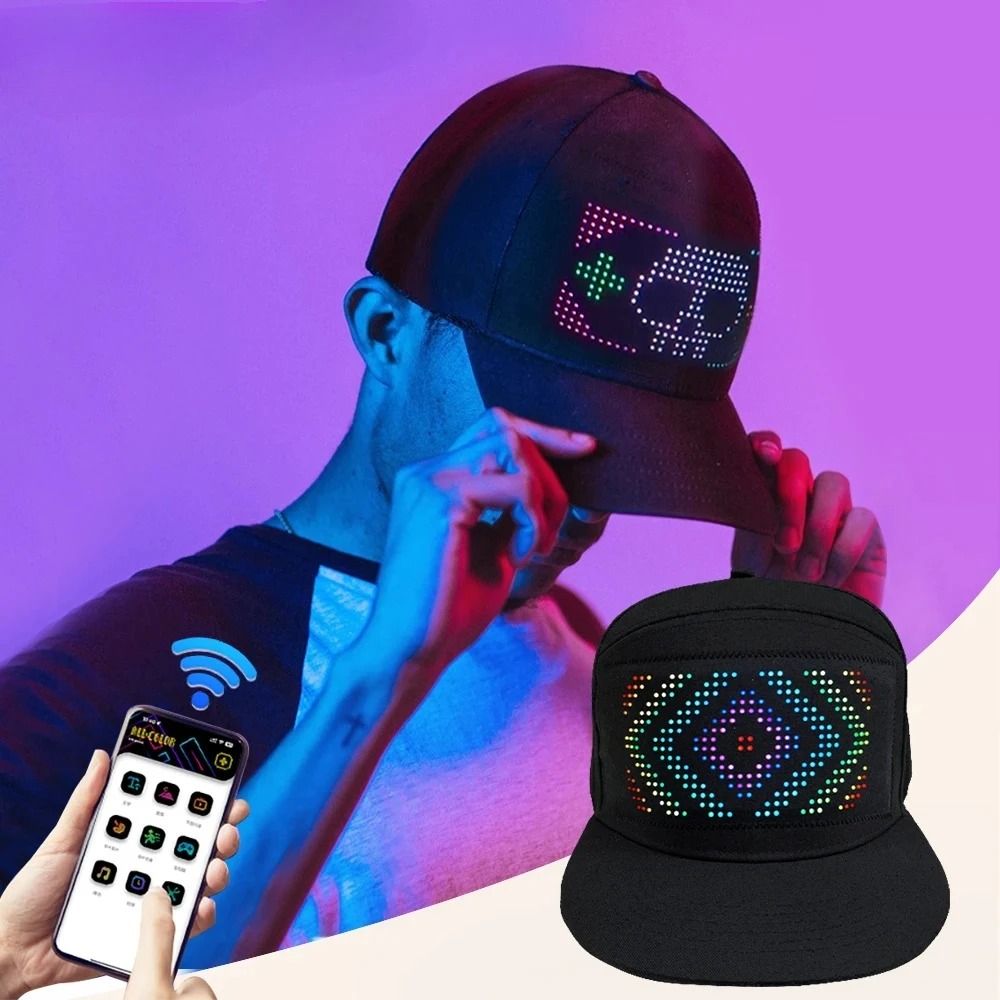 Smart Bluetooth LED Matrix Baseball Hat