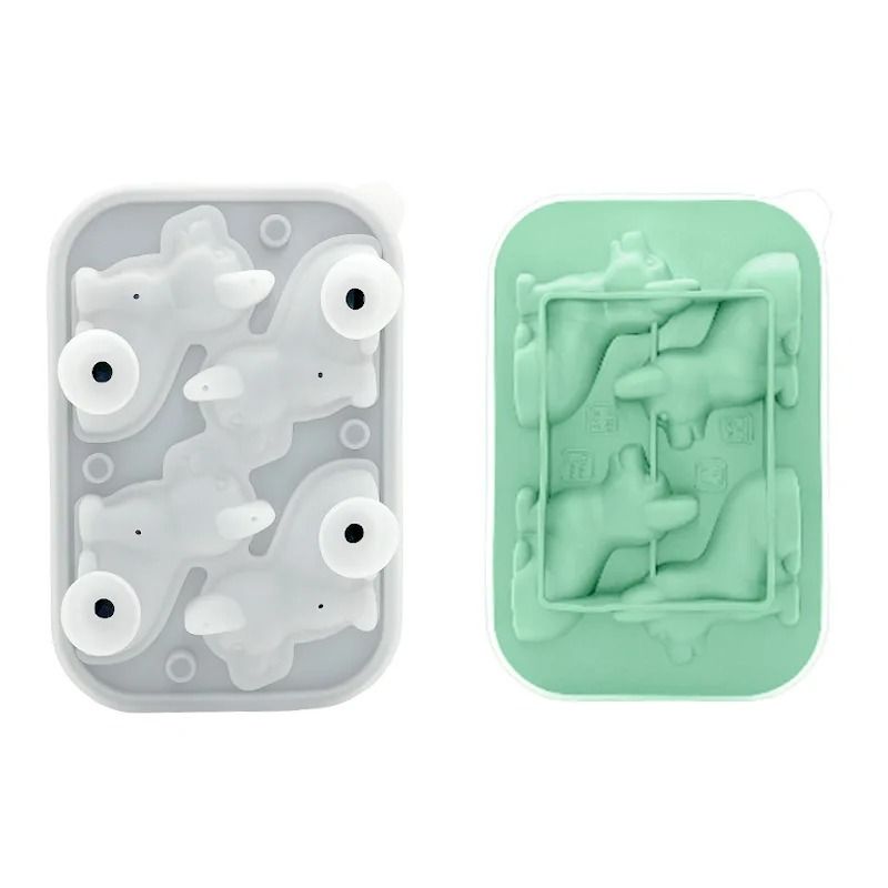 3D “Pet Shapes” Silicone Ice Cube Mold with Funnel Lid