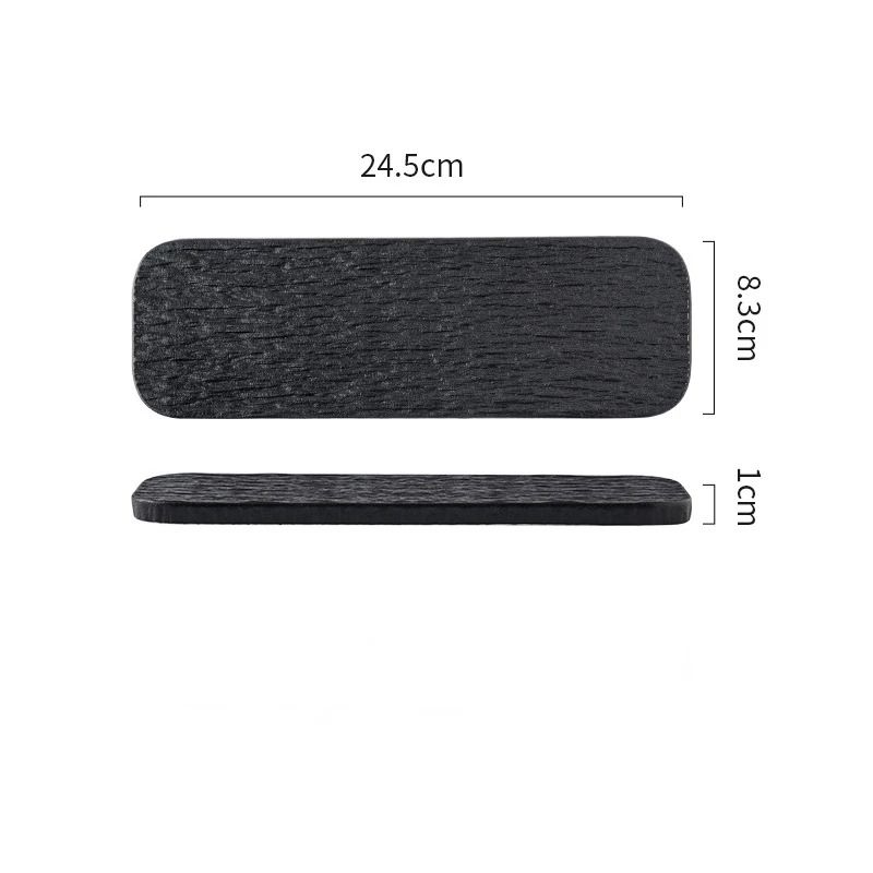 Stone Grain Ceramic Sushi & Pastry Serving Tray