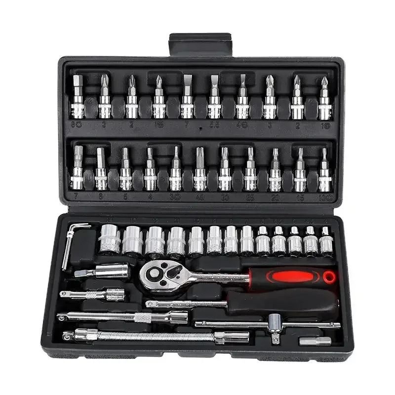Socket Raset Tools Set 46-Piece Precision Ratchet and Socket Tool Set | Inspire Uplift
