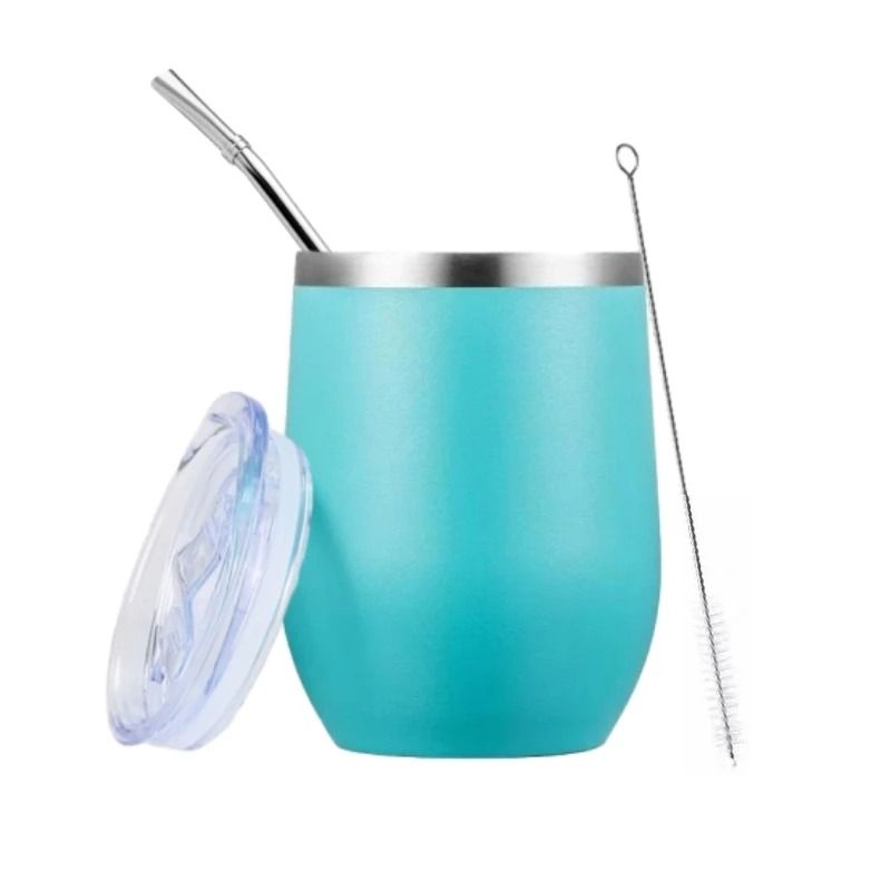 Double-Wall Stainless Steel Yerba Mate Gourd and Bombilla Set