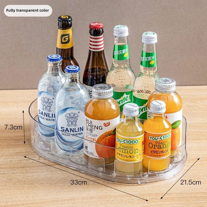 360° Rotating Multifunctional Refrigerator Storage Box and Spice Organizer