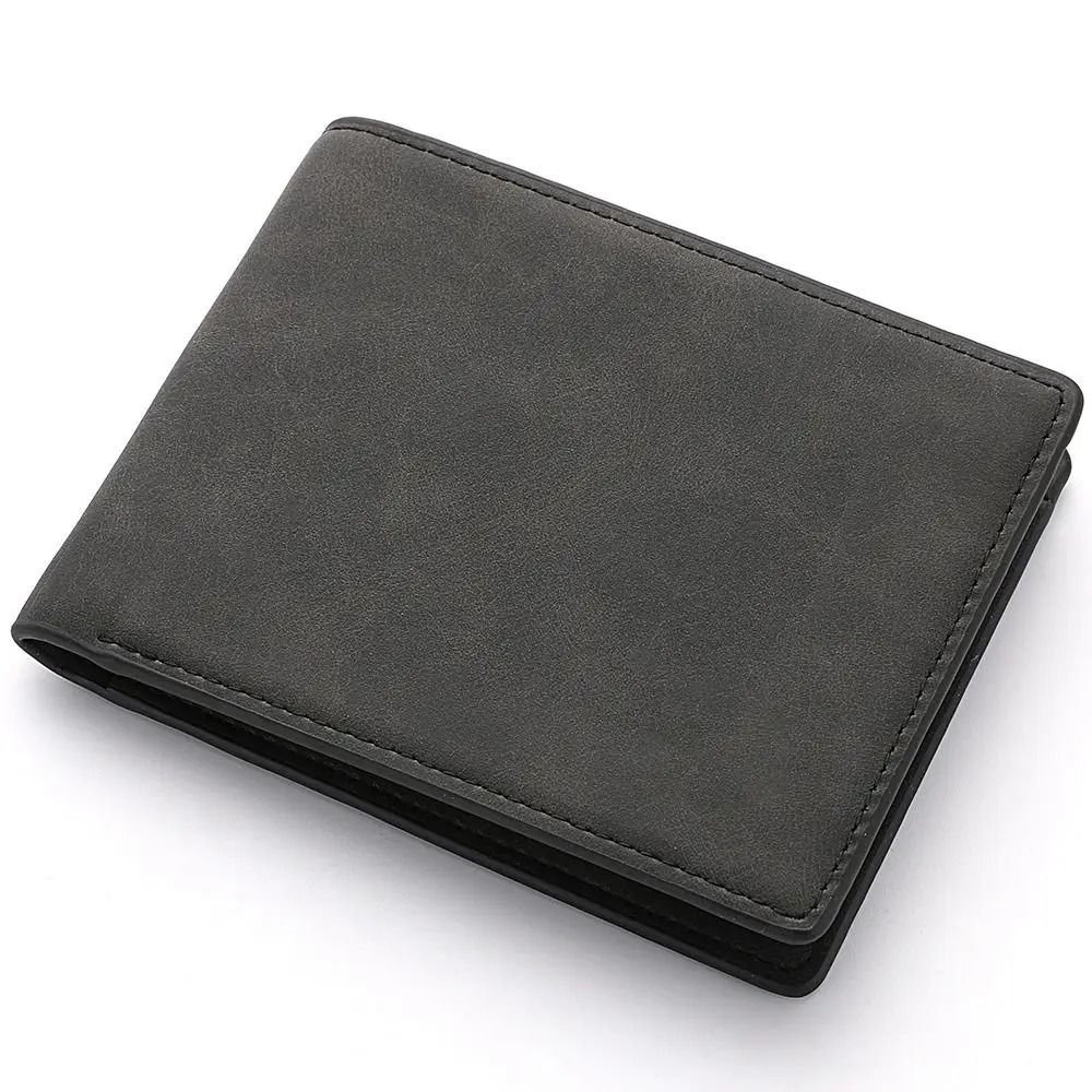 Multi-Card Slot Mens Wallet – Slim PU Leather Large-Capacity Folding Purse