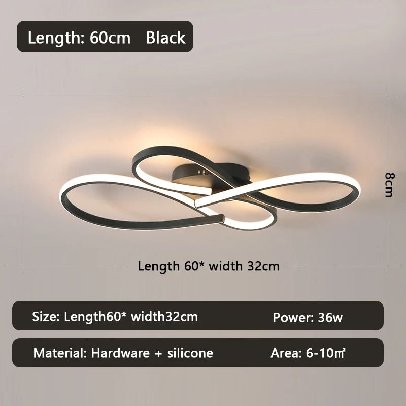Modern Linear LED Chandelier | Minimalist Ceiling Light Fixture
