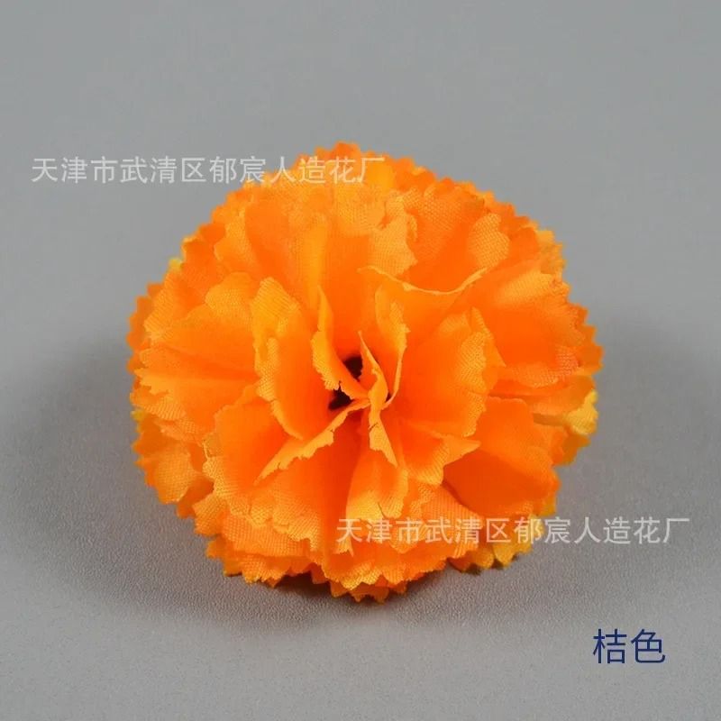 30-Piece Artificial Marigold Flower Heads – Vibrant Mexican Dia De Los Muertos & Diwali Home DIY Decor