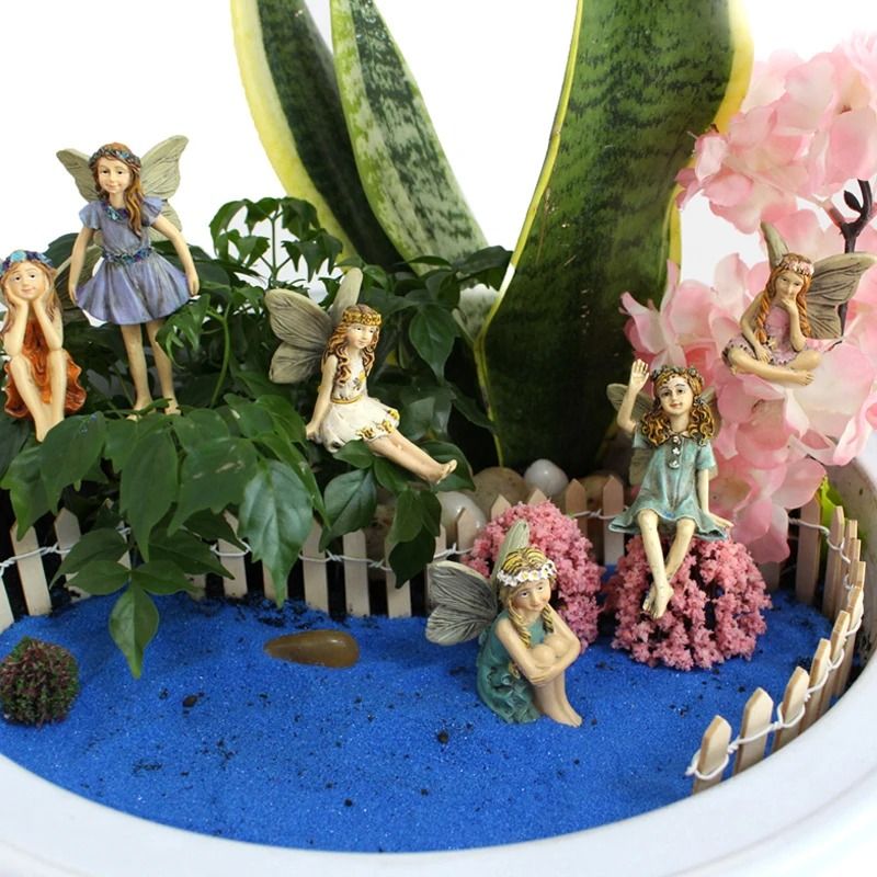 Enchanted Garden Miniature Fairy Stakes Set