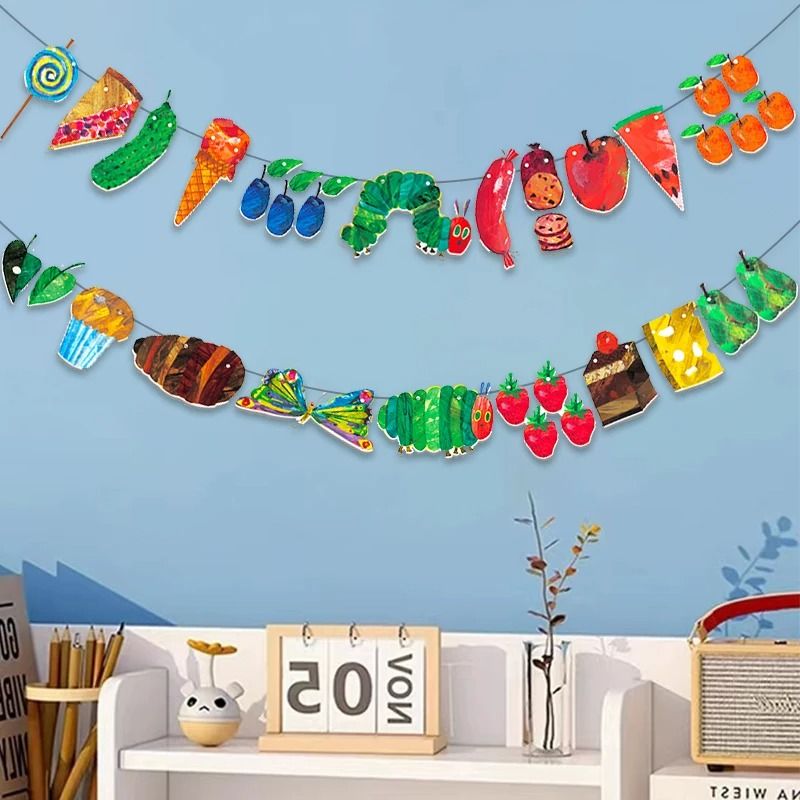 The Very Hungry Caterpillar Classroom Flag Banner