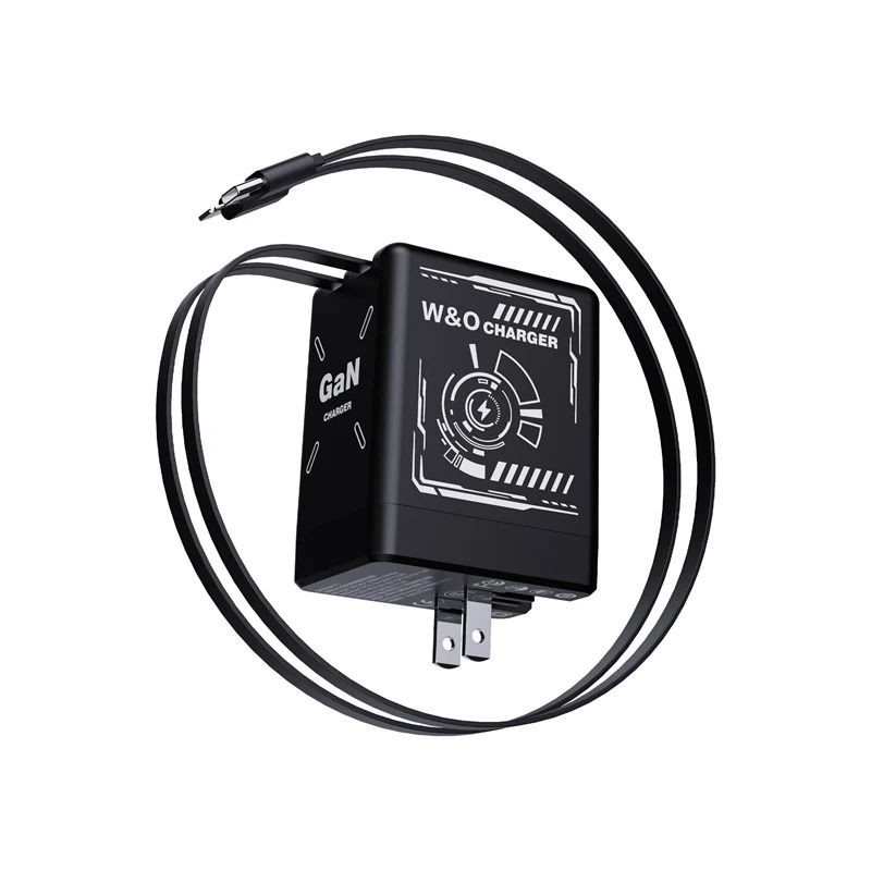 Telescopic GaN Fast Charger - 65W Retractable Compact Power Station