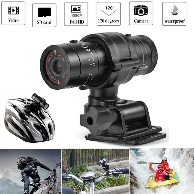 Sport DV Action Camera - Full HD 1080P Flashlight Camcorder - Waterproof DVR for Bike & Motorcycle