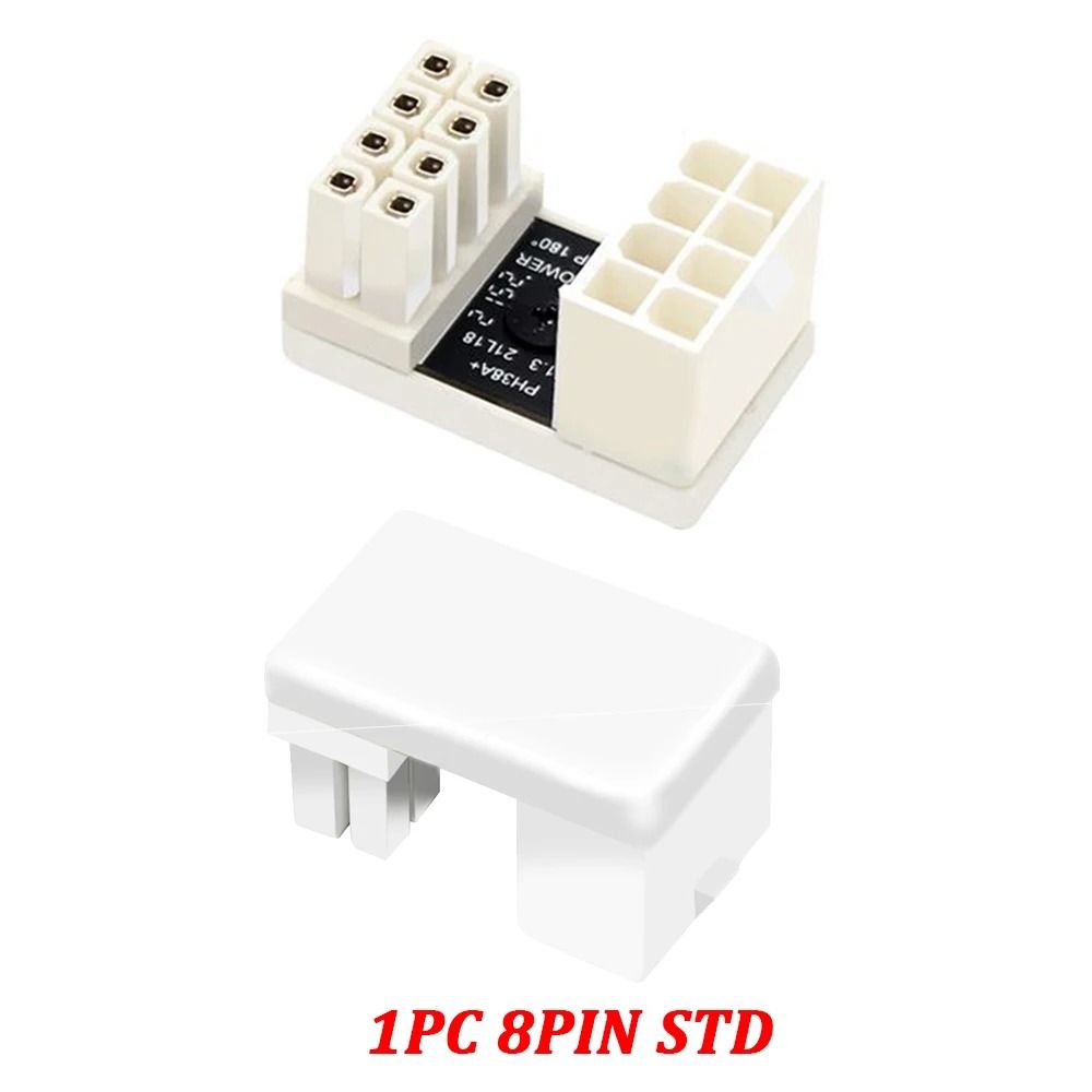 ATX GPU 180-Degree Power Adapter – Angled Steering Connector for Desktop Video Cards – Cable Management Hub