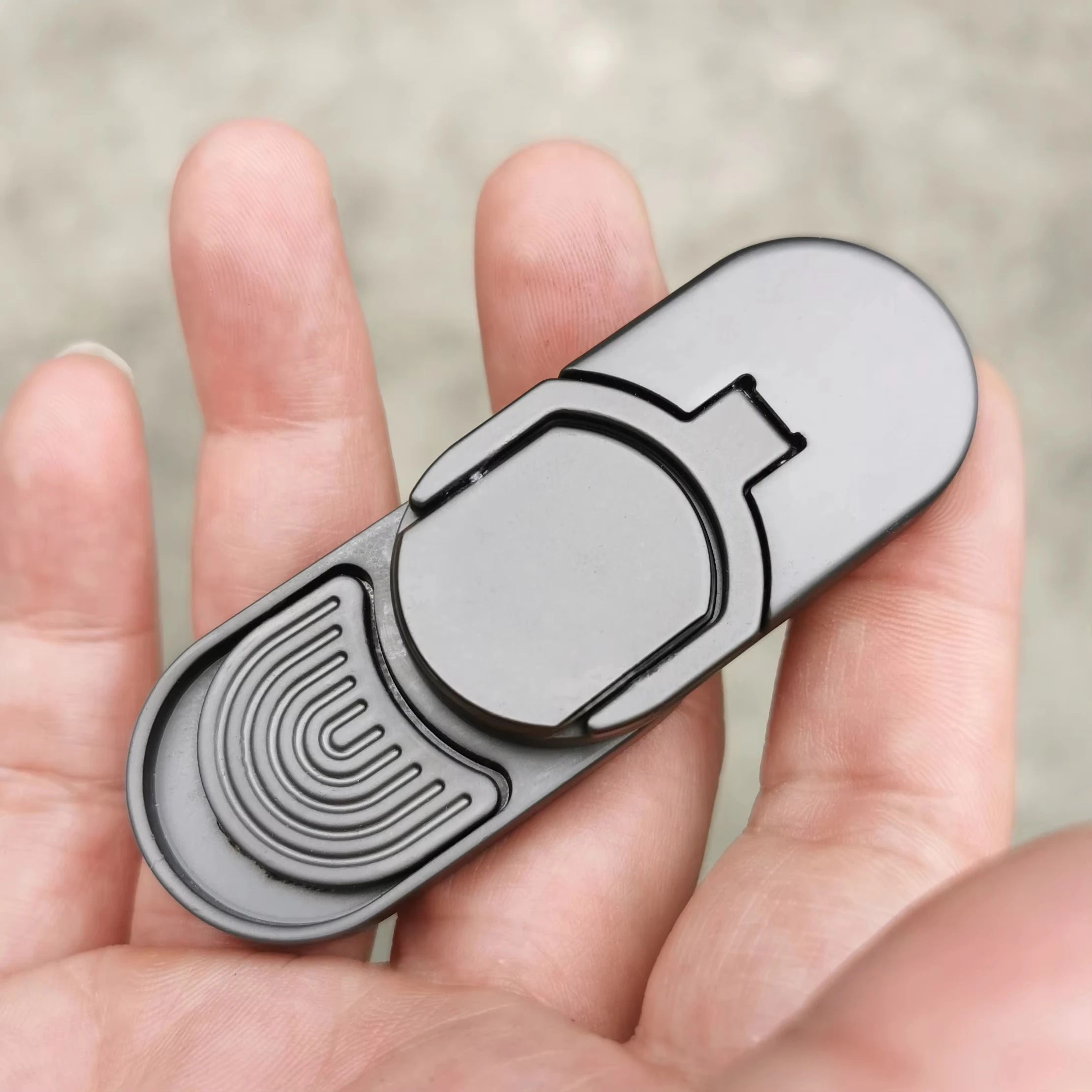 Target Push Fidget Slider - Metal Haptic Coin & Finger Decompression Tool - High-Yield Tactical EDC Interaction Hub