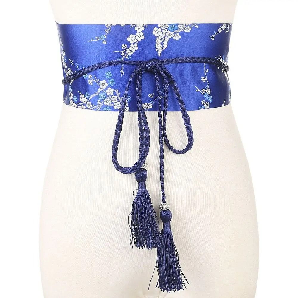 Japanese Vintage Wide Corset – Kimono Bowknot Satin Belt – High-Yield Sartorial Interaction Hub