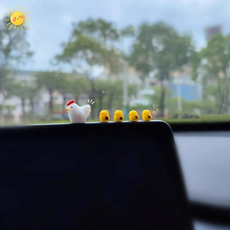 Miniature Chickens Dashboard & Fairy Garden Ornaments